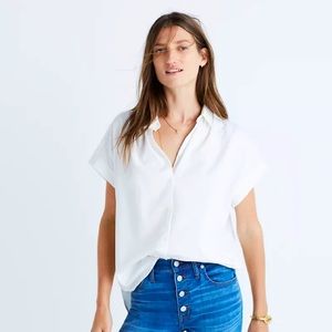 Madewell Central Shirt - White - S - Worn once